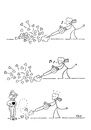 Cartoon: Blowin In The Wind (small) by piro tagged love,devil,leaves
