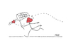 Cartoon: The Elusive Heart! (small) by piro tagged lovedevil,love,heart