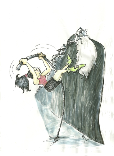 Cartoon: Frauentag (medium) by necmi oguzer tagged women,frauentag,türkei,turkey,cartoon,karikatür