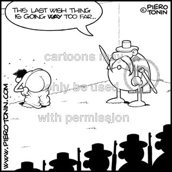 Cartoon: Last wish (medium) by Piero Tonin tagged butt,ass,panalty,death,execution,tonin,piero