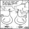 Cartoon: Chicken (small) by Piero Tonin tagged chicken,animals,animal,brain,brains,medicine,medical,intelligence,stupidity,farm,farms,neurons,science