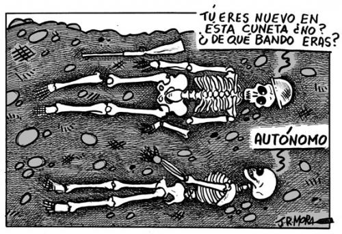 Cartoon: Autonomos (medium) by jrmora tagged trabajo,autonomos,spain,empleo,paro,desempleo