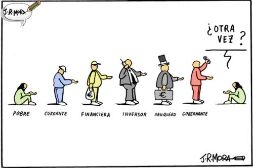 Cartoon: Economia (medium) by jrmora tagged economia,crisis,subprime,bolsa,ahorros,bancos,banca,valores
