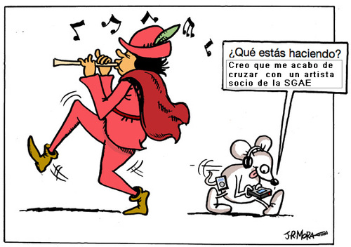 Cartoon: Flautista de Hamelin 2009 (medium) by jrmora tagged sgae,cuentos,flautista,hamelin,ratones