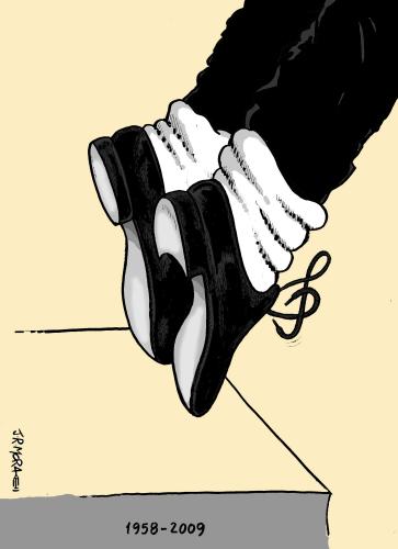 Cartoon: Muere Michael Jackson (medium) by jrmora tagged michael,jackson,muere