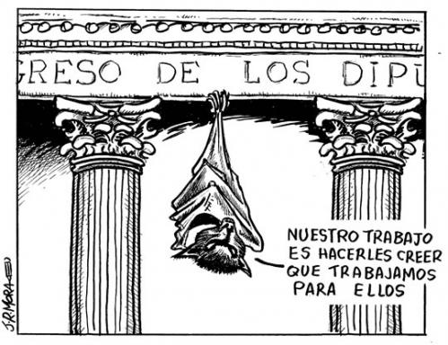 Cartoon: Murcielagos politicos (medium) by jrmora tagged crisis,politica,economia,finanzas,trabajo,autonomos,desempleo