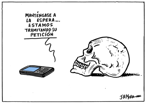 Cartoon: Telefono movil (medium) by jrmora tagged telefono,movil