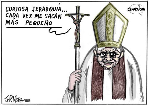 Cartoon: Vista del Papa a Madrid en 2011 (medium) by jrmora tagged papa,benedicto,iglesia,vaticano,cristianismo