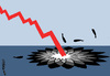 Cartoon: BP cae en bolsa de Wall Street (small) by jrmora tagged petroleo contaminacion mancha vertido pp