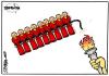 Cartoon: China vs Tibet (small) by jrmora tagged tibet china 