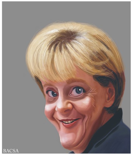 Cartoon: Angela Merkel (medium) by bacsa tagged merkel