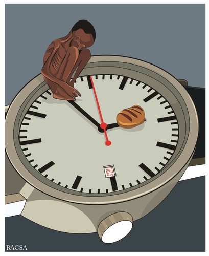 Cartoon: Hunger (medium) by bacsa tagged hunger