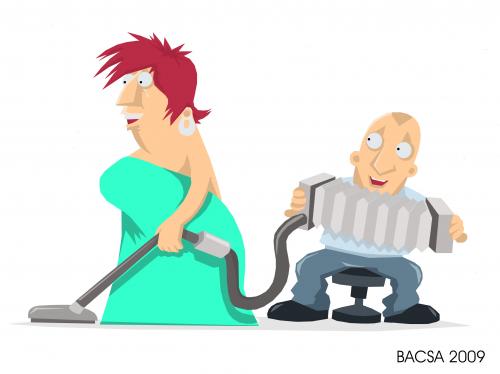 Cartoon: NEW INVENTION (medium) by bacsa tagged new,invention