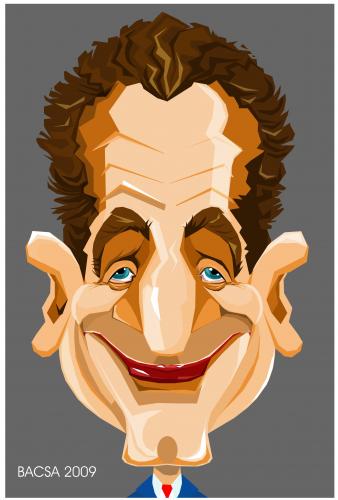 Cartoon: Nicolas Sarkozy (medium) by bacsa tagged nicolas,sarkozy