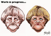 Cartoon: Angela Merkel (small) by bacsa tagged merkel