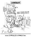 Cartoon: Cyberwar (small) by Clemens tagged kriegsführung,cyberwar,kampf,mit,computer,pc,waffenschein