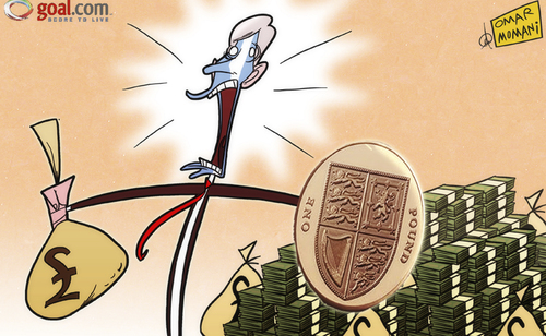 Cartoon: Braveheart Wenger has freedom to (medium) by omomani tagged arsenal,braveheart,wenger