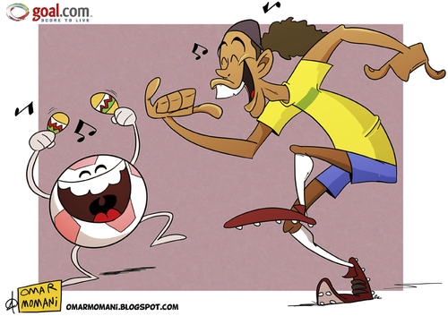 Cartoon: Ronaldinho is Back (medium) by omomani tagged ronaldingo,brazil,flamengo,campeonato,brasileiro,serie