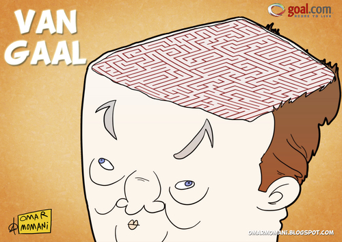 Cartoon: Van Gaal Brain (medium) by omomani tagged van,gaal,netherlands,soccer,football,brain