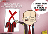 Cartoon: Berlusconi Crisis and Mr X (small) by omomani tagged silvio berlusconi ac milan italy serie soccer football