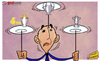 Cartoon: Di Matteos heads in a spin (small) by omomani tagged champions,league,chelsea,di,matteo,fa,cup,premier