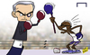 Cartoon: Etoo hits back at puppet Mou (small) by omomani tagged chelsea,etoo,mourinho