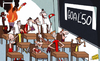 Cartoon: Goal 50 Class of 2012-13 (small) by omomani tagged arjen,robben,balotelli,cristiano,ronaldo,gareth,bale,messi,neymar,ribery,robert,lewandowski,suarez,thomas,muller