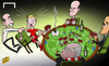 Cartoon: Kroos warned not to play poker (small) by omomani tagged bayern,munich,guardiola,hoeness,matthias,sammer,mehmet,scholl,toni,kroos