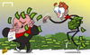 Cartoon: Man U show Rooney the money (small) by omomani tagged manchester,united,moyes,rooney