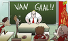 Cartoon: Van Gaal begins work at Man U (small) by omomani tagged de,gea,juan,mata,kagawa,manchester,united,rooney,van,gaal