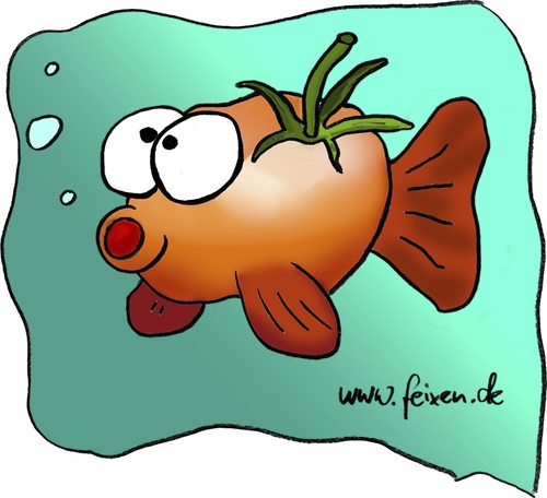 Cartoon: Tomatenfisch (medium) by feixen tagged tomate,fisch