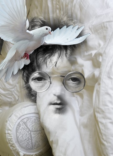 Cartoon: John Lennon (medium) by willemrasingart tagged great,personalities