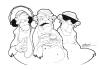 Cartoon: three monkeys (small) by andart tagged monkey three