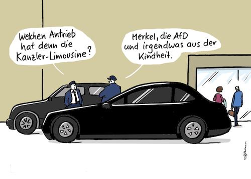 Cartoon: Antrieb Kanzler-Limousine (medium) by Pfohlmann tagged merz,bundeskanzler,limousine,kfz,auto,pkw,chauffeur,antrieb,motor,verbrenner,elektroauto,elektrisch,benzin,technologie,technik,umwelt,klima,co2,emissionen,afd,rechtsextremismus,wähler,wahlen,umfragen,merkel,cdu,kindheit,psyche,persönlichkeit,narzissmus,motivation,eitelkeit,vergangenheit,ego,ehrgeiz,merz,bundeskanzler,limousine,kfz,auto,pkw,chauffeur,antrieb,motor,verbrenner,elektroauto,elektrisch,benzin,technologie,technik,umwelt,klima,co2,emissionen,afd,rechtsextremismus,wähler,wahlen,umfragen,merkel,cdu,kindheit,psyche,persönlichkeit,narzissmus,motivation,eitelkeit,vergangenheit,ego,ehrgeiz