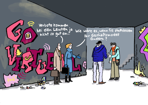 Cartoon: Dealers Geschäftsmodell (medium) by Pfohlmann tagged socialmedia,jugendschutz,medien,smartphone,handy,sucht,abhängigkeit,plattformen,dopamin,kinderschutz,drogen,dealer,politik,regulierung,techkonzerne,tiktok,instagram,snapchat,geschäftsmodell,algorithmen,profit,feed,doomscrolling,socialmedia,jugendschutz,medien,smartphone,handy,sucht,abhängigkeit,plattformen,dopamin,kinderschutz,drogen,dealer,politik,regulierung,techkonzerne,tiktok,instagram,snapchat,geschäftsmodell,algorithmen,profit,feed,doomscrolling