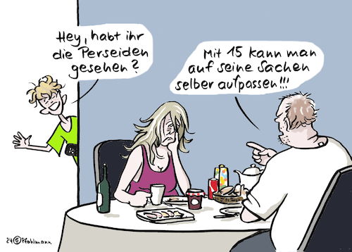 Cartoon: Perseiden gesehen (medium) by Pfohlmann tagged perseiden,sternschnuppen,astronomie,sternenhimmel,beobachtungen,nacht,nachthimmel,pubertät,familie,jugendliche,aufräumen,ordnung,konflikt,streit,eltern,kinder,kommunikation,perseiden,sternschnuppen,astronomie,sternenhimmel,beobachtungen,nacht,nachthimmel,pubertät,familie,jugendliche,aufräumen,ordnung,konflikt,streit,eltern,kinder,kommunikation