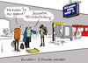 Cartoon: 3 Std. pendeln (small) by Pfohlmann tagged jobcenter,pendler,pendeln,bürgergeld,bahn,db,bahnhof,fahrgäste,arbeitsweg,arbeit,pendel,verspätungen,esoterik,fortbildung,weiterbildung