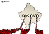 Cartoon: Abwanderung Kosovo (small) by Pfohlmann tagged karikatur,cartoon,2015,color,farbe,kosovo,flucht,asyl,asylanträge,blut,ausbluten,auswanderung,migration,einwanderung,migranten,deutschland,steigerung