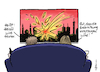 Cartoon: Bomben-TV (small) by Pfohlmann tagged teheran,iran,atomprogramm,atombombe,nuklear,israel,angriff,krieg,nahost,bomben,bombardierung,fernsehen,tv,heizöl,erdöl,energie,preise,lebenshaltungskosten,klimawandel,klimakrise,erderhitzung,winter,herbst,konsumenten,zuschauer,medien,abgestumpft,abstumpfung