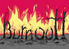 Cartoon: Erde Burnout (small) by Pfohlmann tagged erde,globus,erdüberlastungstag,umwelt,ressourcen,menschheit,waldbrand,waldbrände,feuer,burnout,übernutzung,ausbeutung,lebensgrundlagen,erschöpfung