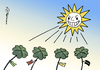 Cartoon: Glückssonne (small) by Pfohlmann tagged spielhalle,spielhölle,parteispende,spendenaffäre,parteien,cdu,csu,union,fdp,spd,grüne,schecks,glücksklee,sonne,kleeblatt
