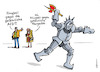 Cartoon: Klingbeil kämpft (small) by Pfohlmann tagged klingbeil,spd,bundesregierung,vizekanzler,afd,afdverbot,parteiverbot,rechtsextremismus,verfassungsschutz,beil,ritter,ritterrüstung,krieg,kampf,demokratie,grundgesetz,groko,digitalisierung,faxgeräte,digitalonly