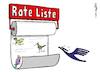 Cartoon: Lufthansa Rote Liste (small) by Pfohlmann tagged 2020,corona,coronakrise,lufthansa,flugverkehr,rote,liste,aussterben,artensterben,vogel,kranich,vögel