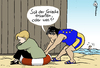Cartoon: Rettungsring (small) by Pfohlmann tagged eu europa griechenland pleite merkel barroso rettung rettungsring euro