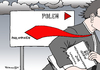 Cartoon: Taifun und Klima (small) by Pfohlmann tagged karikatur,cartoon,color,farbe,2013,philippinen,taifun,klimakonferenz,warschau,wind,krawatte,sturm,klimaschutz,klimawandel,klimaschutzpolitik,polen,schild,pfeil,klima