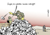 Cartoon: Toten-Tiefstand (small) by Pfohlmann tagged karikatur,cartoon,color,farbe,2013,afghanistan,isaf,tote,statistik,tiefstand,zivilisten,totenkopf,totenköpfe,totenschädel,opfer,krieg,terror,nato,soldaten,militär,rekord,rekordtief