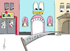Cartoon: Triage in der Stadt (small) by Pfohlmann tagged 2020,corona,coronavirus,pandemie,lockdown,schließung,kultur,kino,theater,gastronomie,insolvenz,pleite,triage,leben,tod,sense