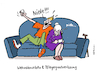 Cartoon: Verlosungen (small) by Pfohlmann tagged verlosung,wehrdienst,bundeswehr,pflegegrad,pflegereform,generationen,lotterie,nieten