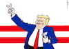 Cartoon: Victory Trump (small) by Pfohlmann tagged usa,trump,präsident,wahlsieg,republikaner,victory,twitter,musk,spenden,geld,milliardär,lotterie,wahlkampf