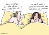 Cartoon: Zoll-Unsicherheit (small) by Pfohlmann tagged liebe,beziehung,usa,trump,zölle,handelskrieg,wirtschaft,unsicherheit,bett,sex,partnerschaft,date